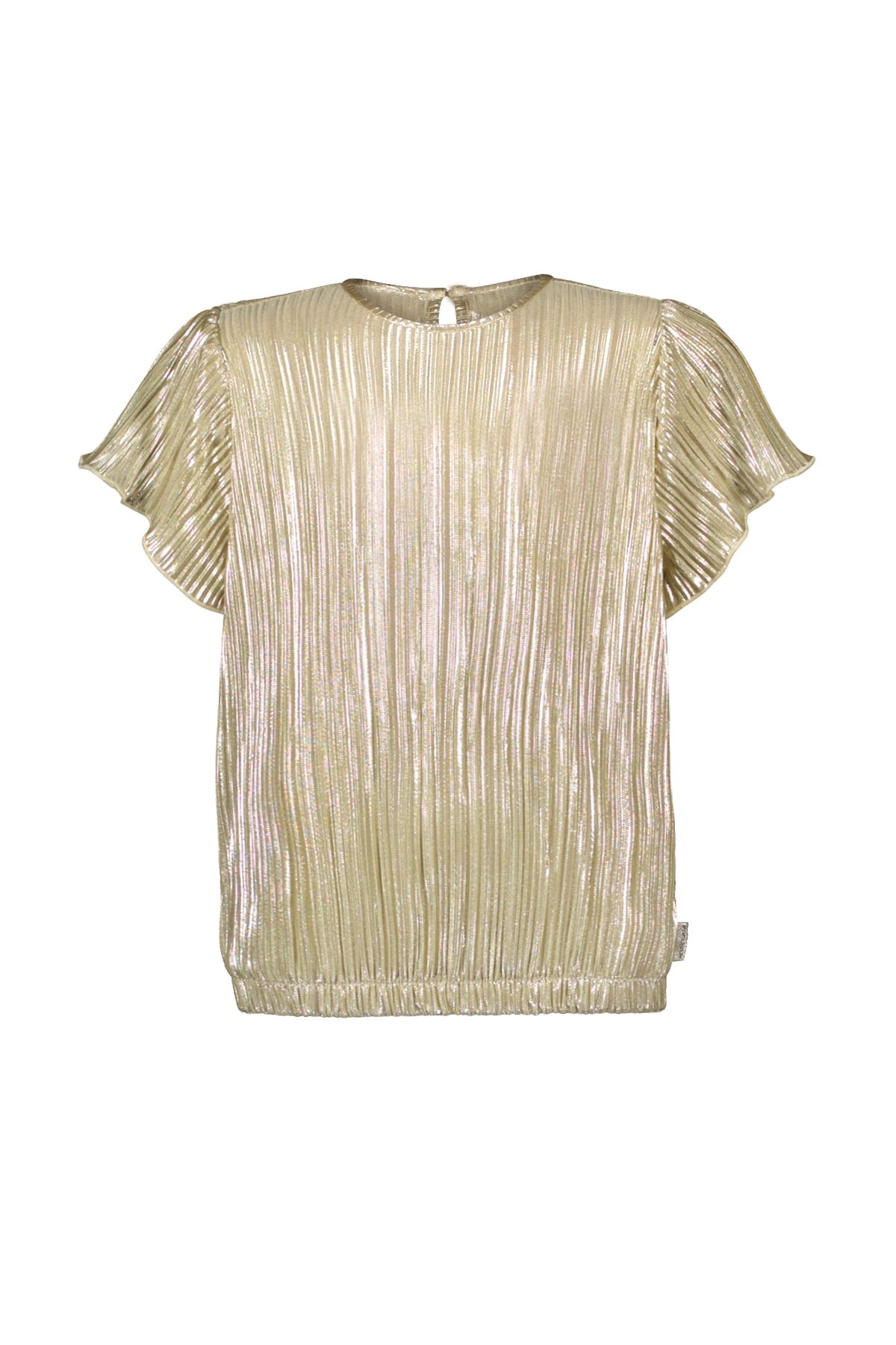 B.Nosy zomer top meisjes - goud - metallic, plissee - Brynn B.Nosy zomer top meisjes - goud - metallic, plissee - Brynn