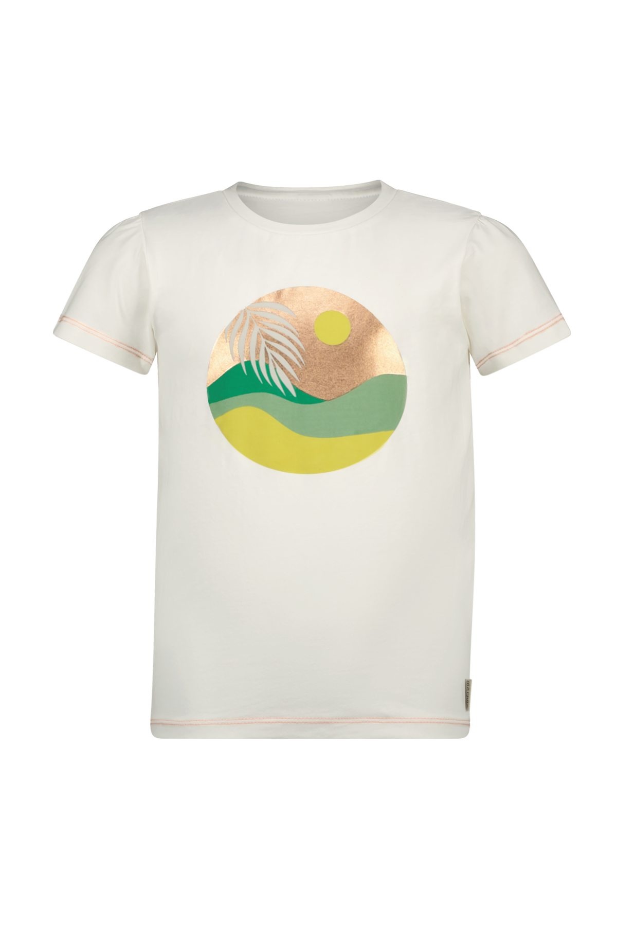 B.Nosy zomer t-shirt meisjes - katoen wit - Tammy B.Nosy zomer t-shirt meisjes - katoen wit - Tammy