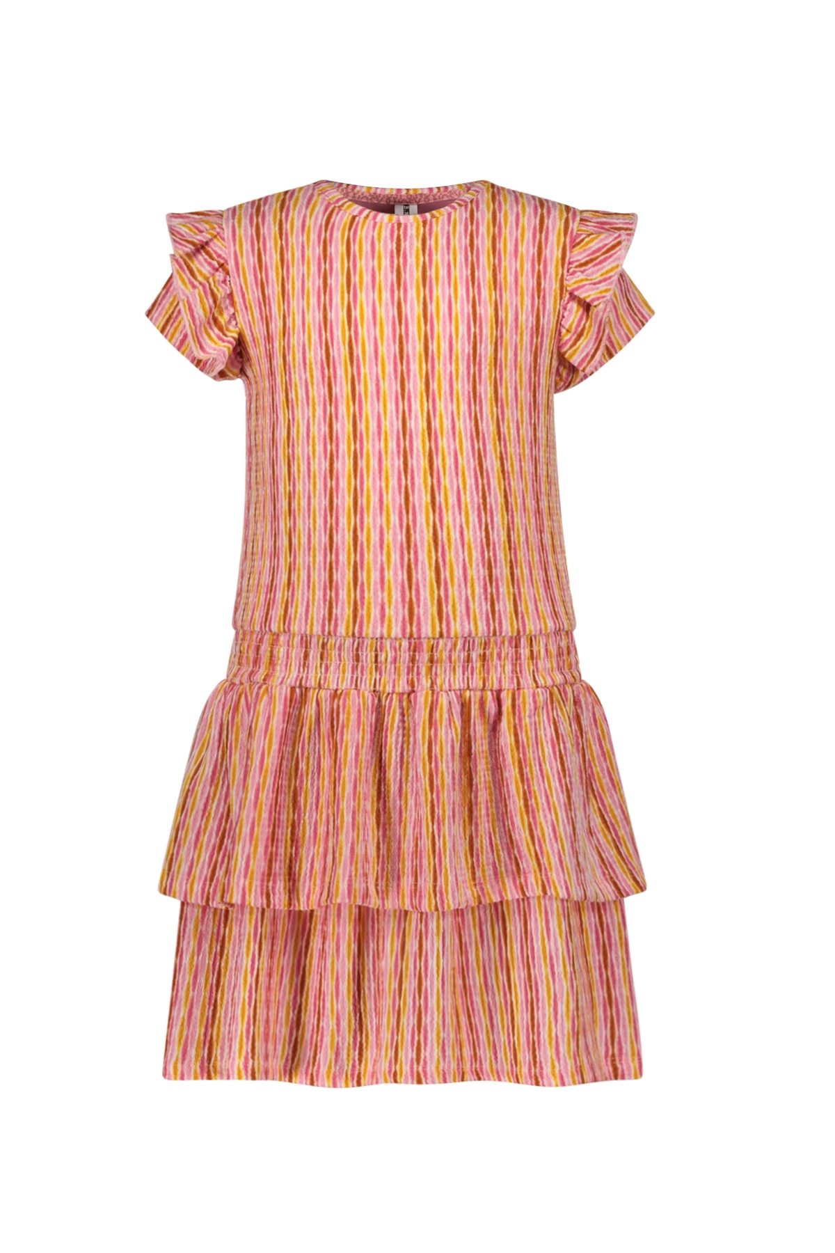B.Nosy zomer jurk meisjes - roze AOP - Delphi B.Nosy zomer jurk meisjes - roze AOP - Delphi