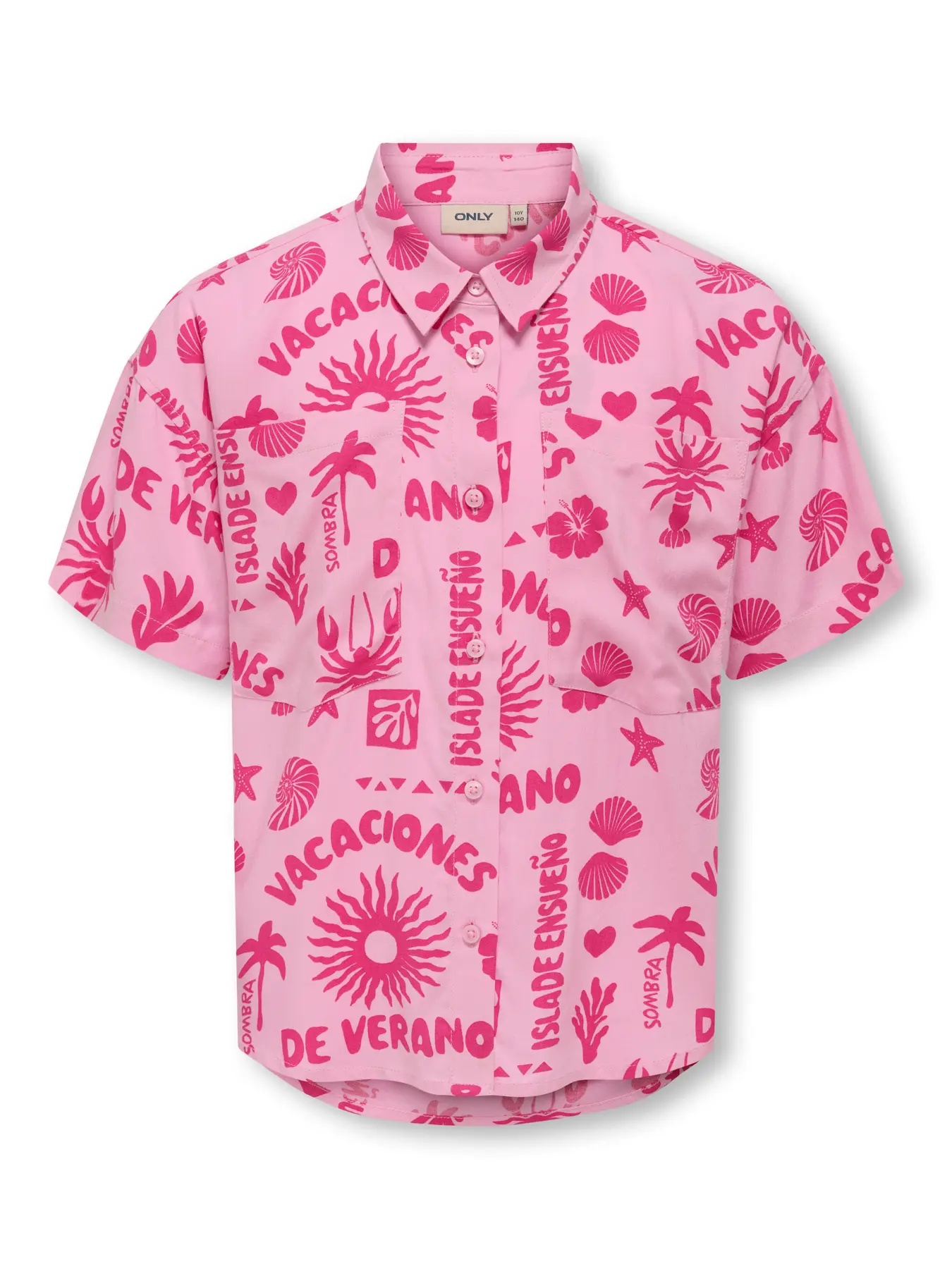 Kids ONLY zomer t-shirt S/S meisjes - fuchsia, roze paars - Kogzalina Kids ONLY zomer t-shirt S/S meisjes - fuchsia, roze paars - Kogzalina