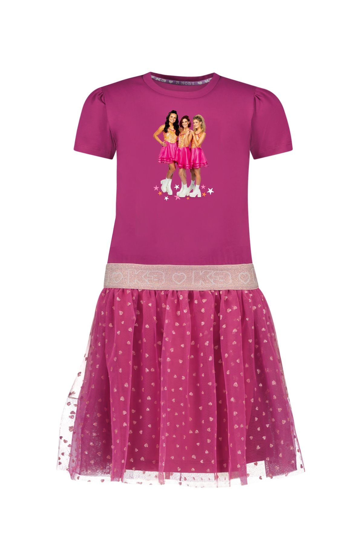 B.Nosy zomer jurk meisjes - K3 - fuchsia - Dya B.Nosy zomer jurk meisjes - K3 - fuchsia - Dya