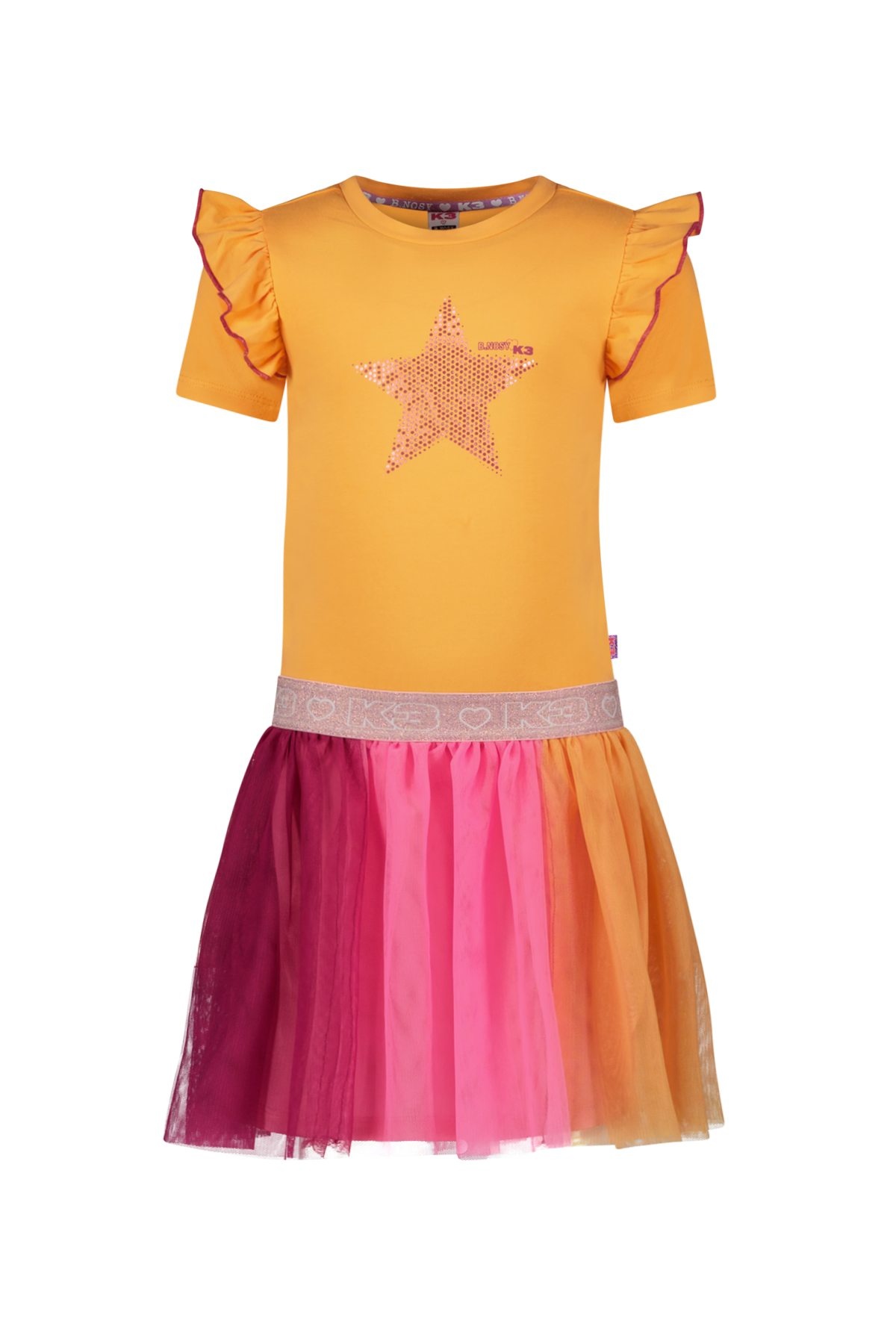 B.Nosy zomer jurk meisjes - K3 - oranje - Dua B.Nosy zomer jurk meisjes - K3 - oranje - Dua