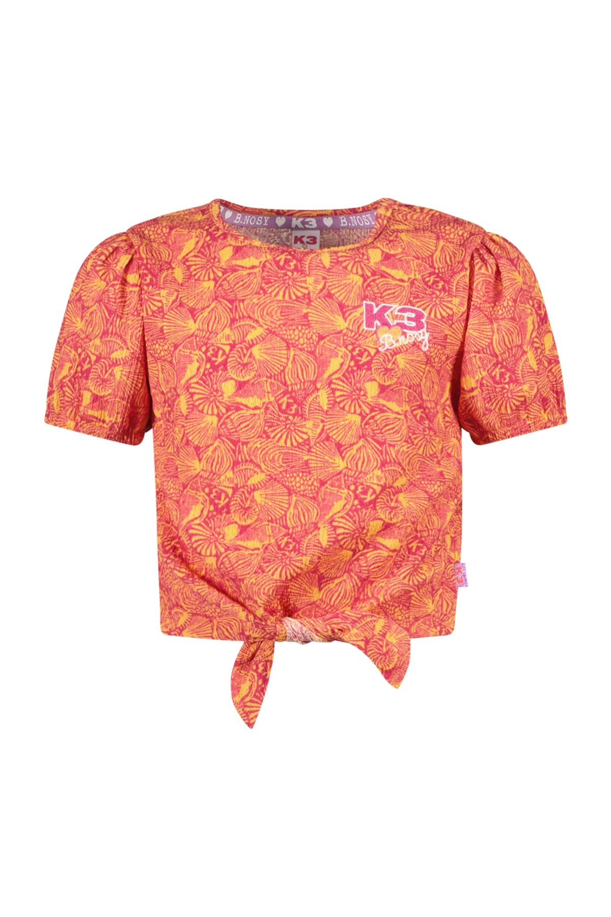 B.Nosy zomer top meisjes - K3 - oranje/paars AOP - Bobbi B.Nosy zomer top meisjes - K3 - oranje/paars AOP - Bobbi