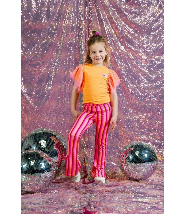 B.Nosy zomer flair broek meisjes - K3 - roze gestreept - Polly