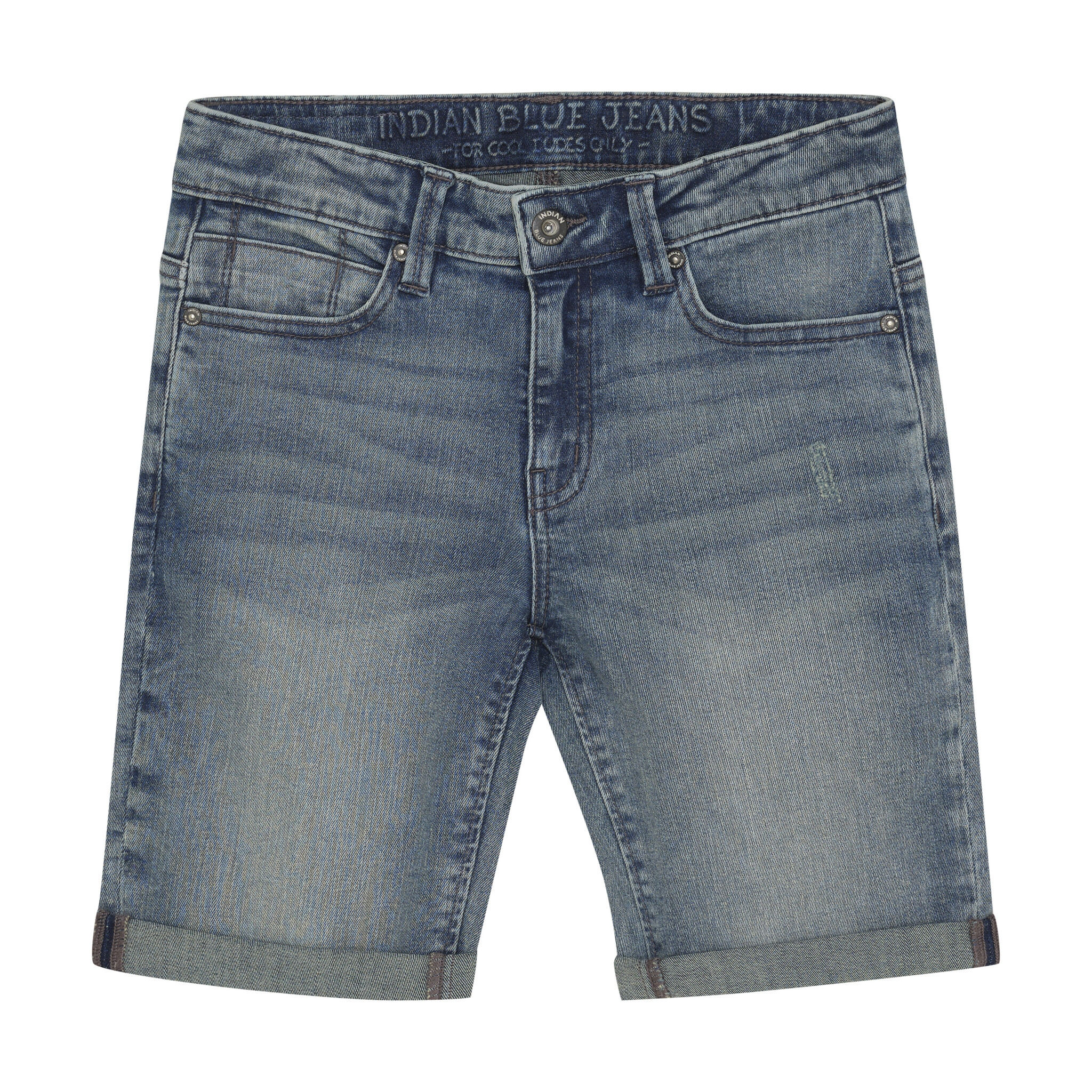 Indian Blue Jeans Zomer jeans short jongens - donker blauw Indian Blue Jeans Zomer jeans short jongens - donker blauw