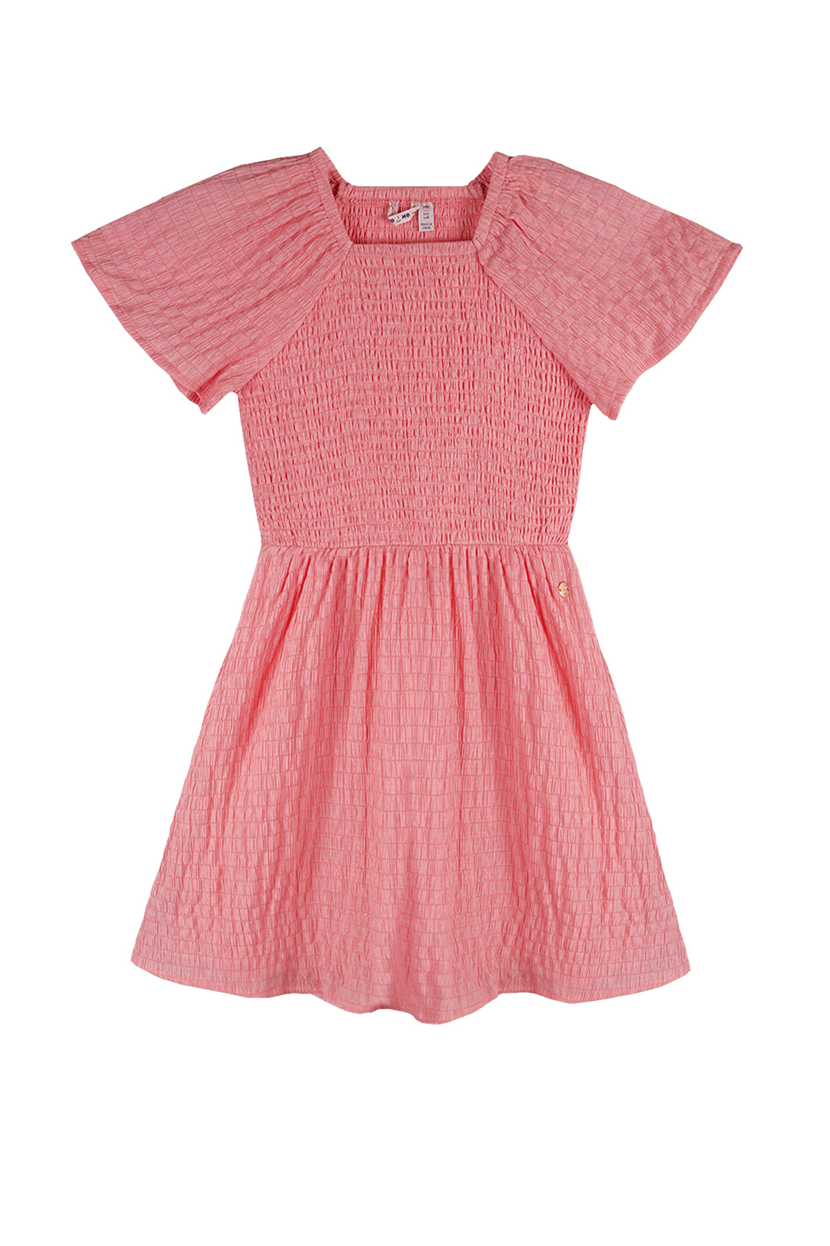 NoNo Zomer jurk meisjes Roze - geweven - smocked - Malia NoNo Zomer jurk meisjes Roze - geweven - smocked - Malia