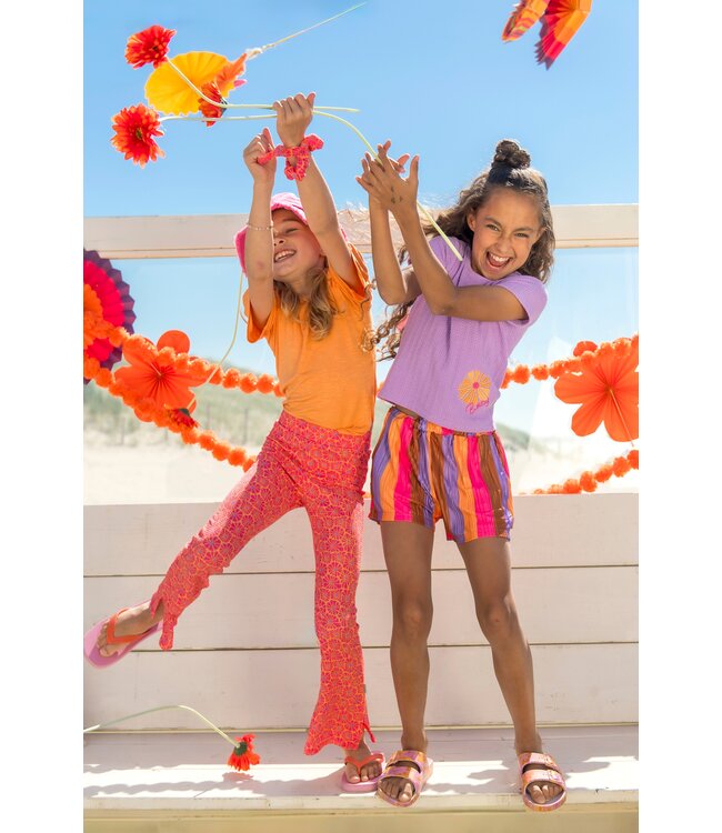 B.Nosy zomer flair broek meisjes - fabulous roze AOP - Pepper