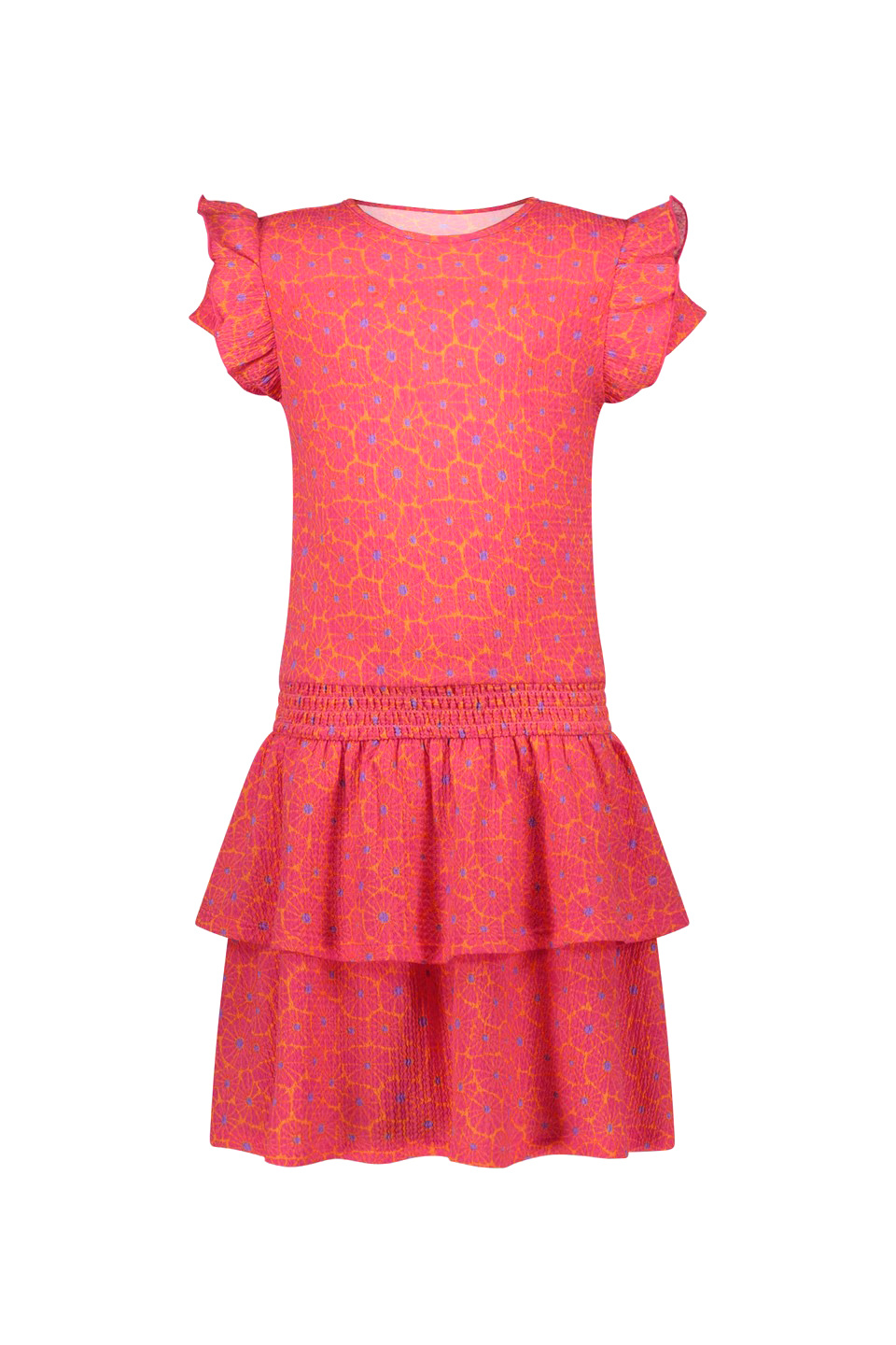 B.Nosy zomer jurk meisjes - fabulous roze AOP - Delphi B.Nosy zomer jurk meisjes - fabulous roze AOP - Delphi
