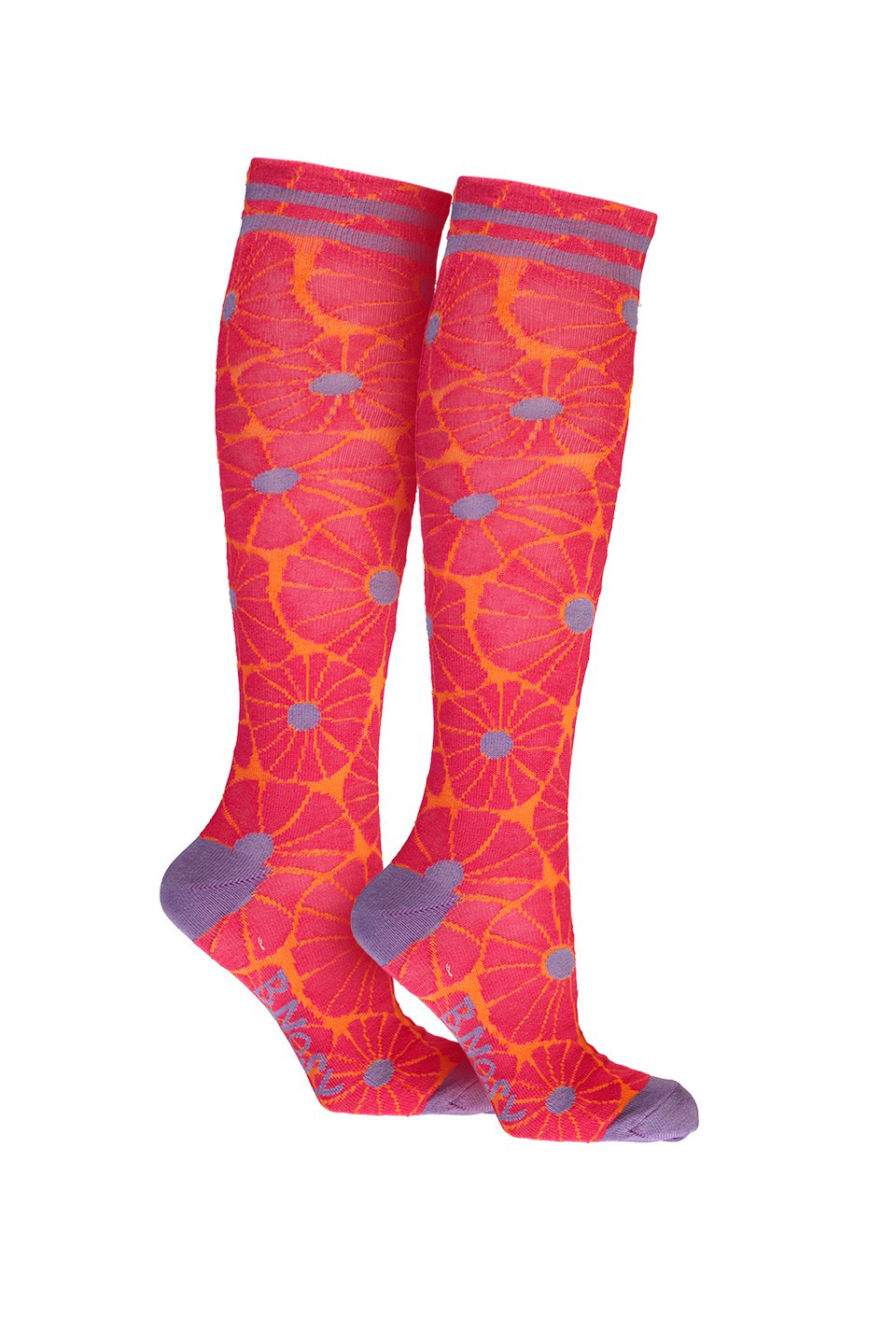 B.Nosy zomer kniekousen meisjes - fabulous roze AOP - Maya B.Nosy zomer kniekousen meisjes - fabulous roze AOP - Maya
