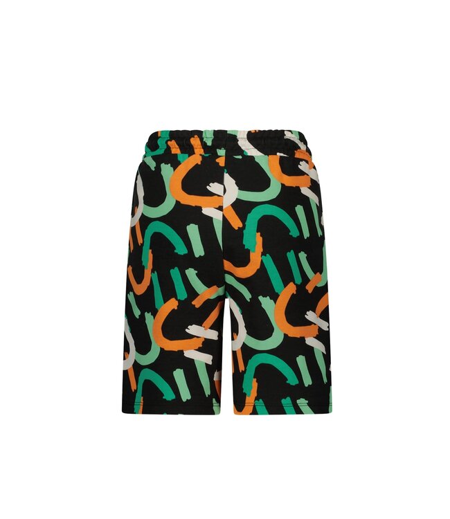 B.Nosy zomer short jongens - zwart AOP - Paul
