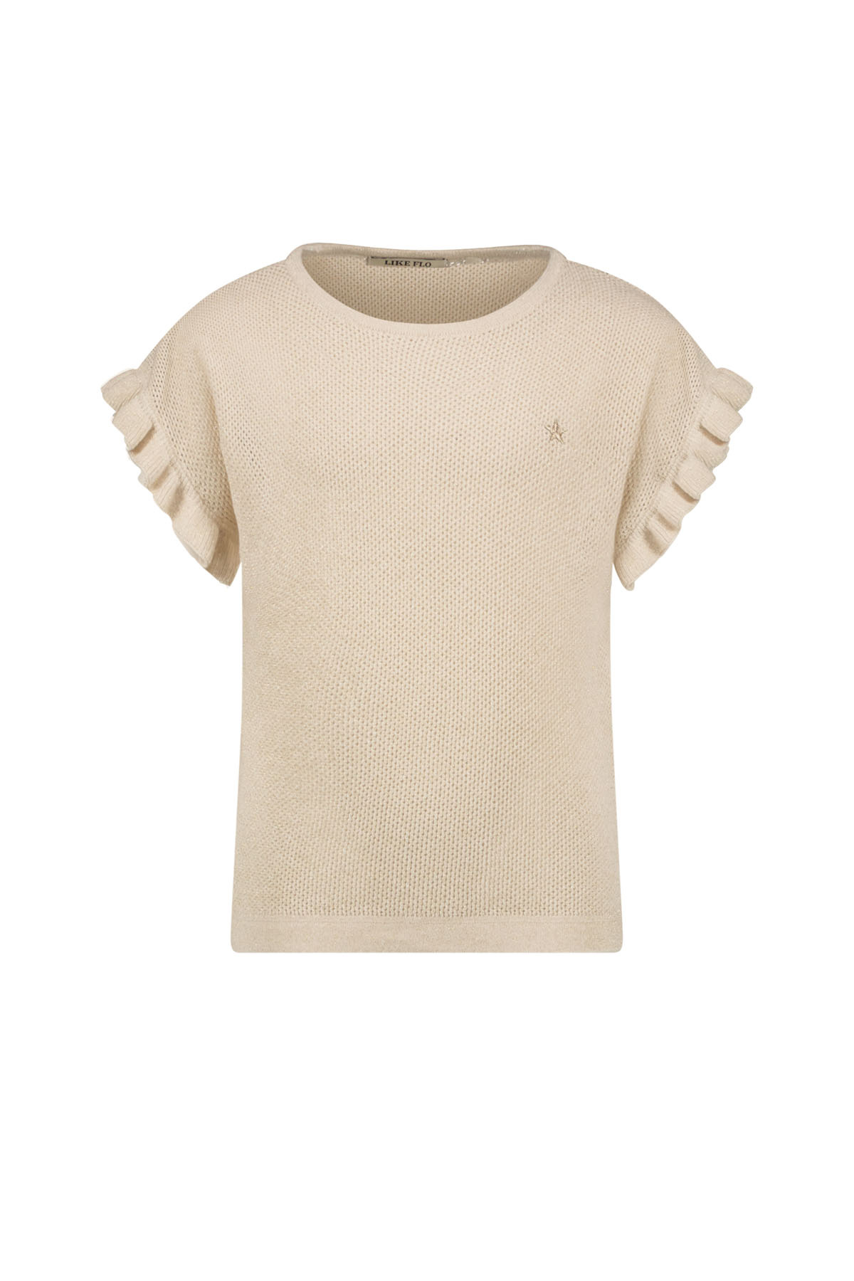 Like Flo zomer top meisjes - goud - glitter, gebreid - Emma Like Flo zomer top meisjes - goud - glitter, gebreid - Emma