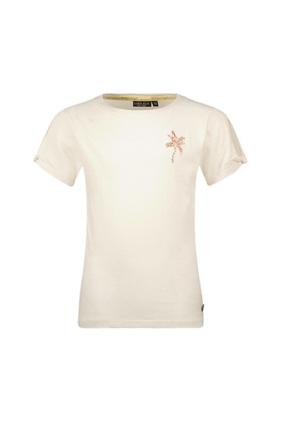 Like Flo zomer shirt meisjes - off wit - slub, embroidery - Elodie Like Flo zomer shirt meisjes - off wit - slub, embroidery - Elodie