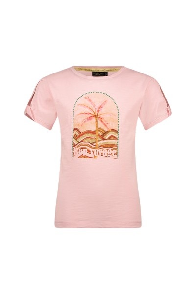 Like Flo zomer shirt meisjes - blossom roze - embroidery - Elodie Like Flo zomer shirt meisjes - blossom roze - embroidery - Elodie