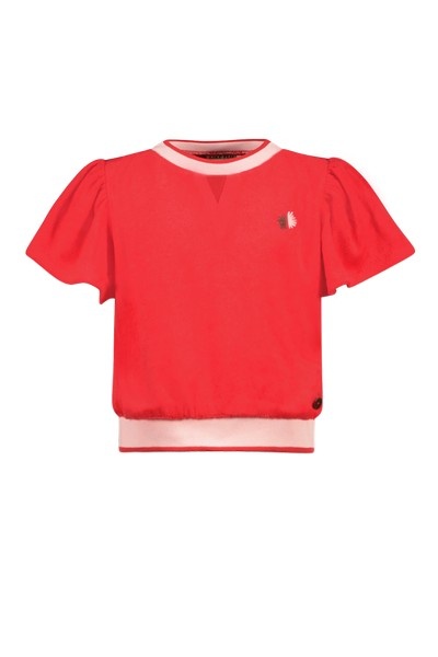 Like Flo zomer top meisjes - chili rood - badstof - Elsa Like Flo zomer top meisjes - chili rood - badstof - Elsa