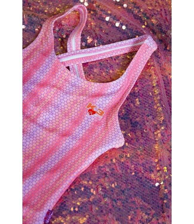 B.Nosy zomer badpak meisjes - K3 - roze, zeemeermin AOP - Wila