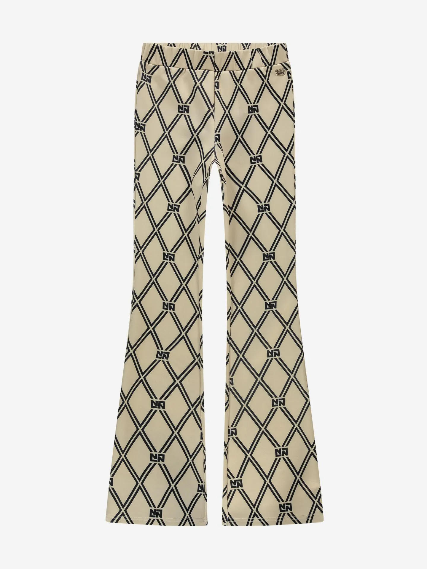 Nik&Nik zomer flair broek meisjes - taupe - Kenza Nik&Nik zomer flair broek meisjes - taupe - Kenza
