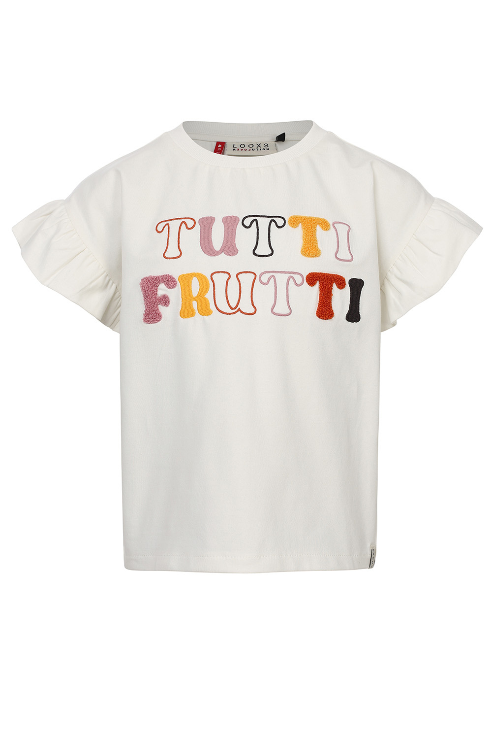 LOOXS Little Zomer t-shirt meisjes s/s - off wit LOOXS Little Zomer t-shirt meisjes s/s - off wit