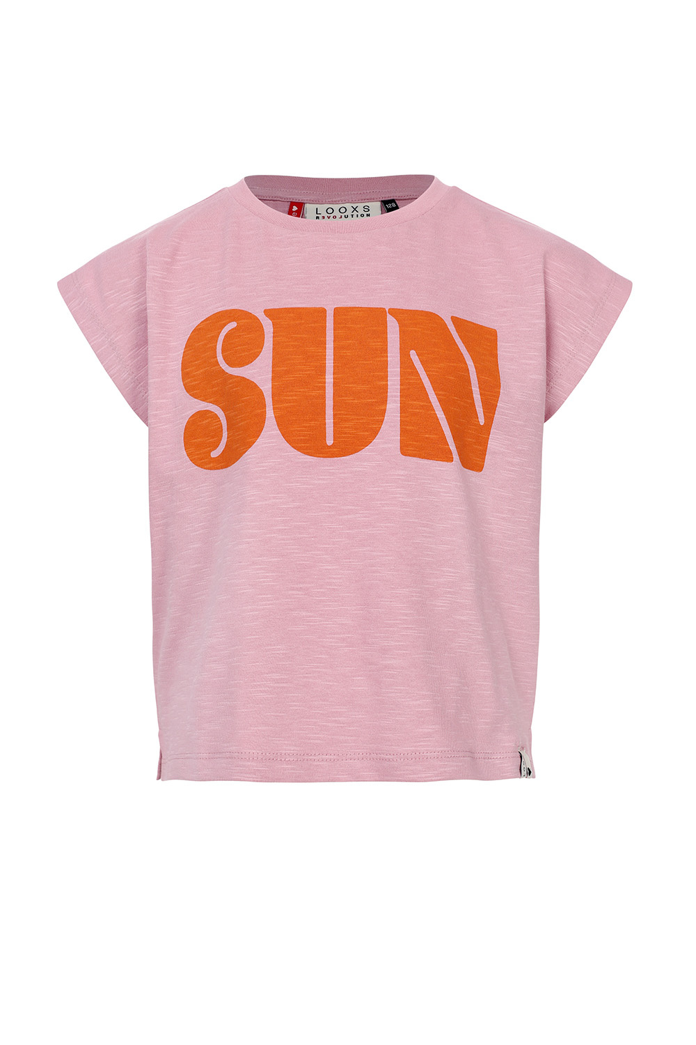 LOOXS Little Zomer t-shirt meisjes s/s slub jersey - roze LOOXS Little Zomer t-shirt meisjes s/s slub jersey - roze