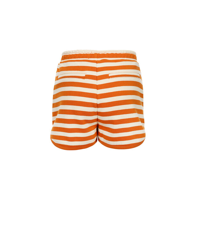 LOOXS Little Zomer sweat short meisjes gestreept - oranje