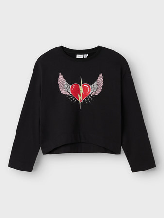 Name it zomer sweater meisjes - zwart - Nkfrositta Name it zomer sweater meisjes - zwart - Nkfrositta