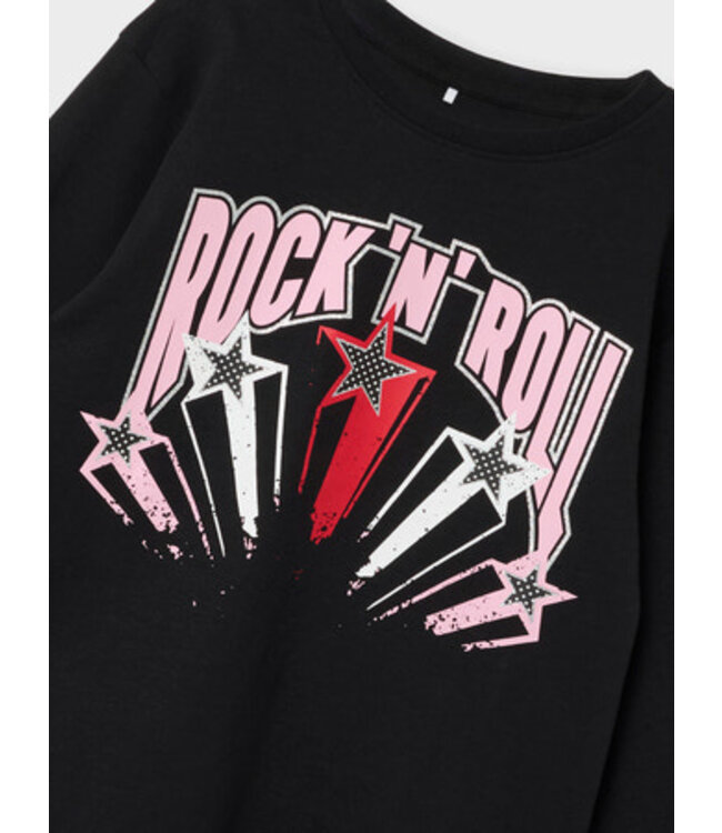 Name it zomer top meisjes - zwart - Nkfronna