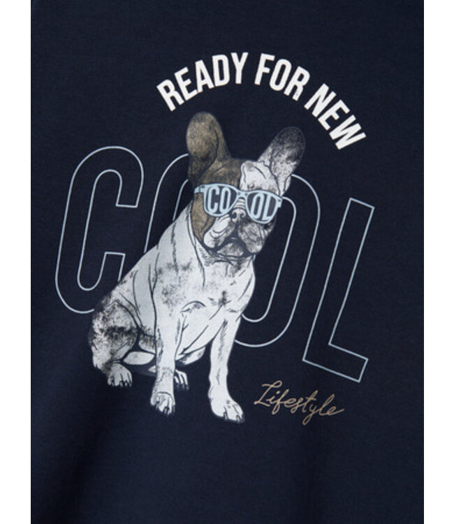 Name it zomer hoodie jongens - blauw - Nkmbedog