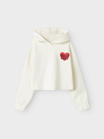 Name it zomer sweater meisjes - wit - cropped, loose fit - Nkfterren Name it zomer sweater meisjes - wit - cropped, loose fit - Nkfterren