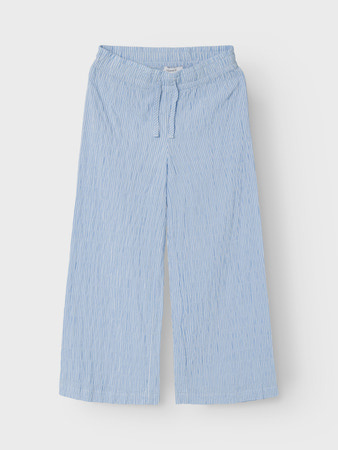 Name it zomer broek meisjes - blauw - wide leg fit - Nkfdustripes Name it zomer broek meisjes - blauw - wide leg fit - Nkfdustripes