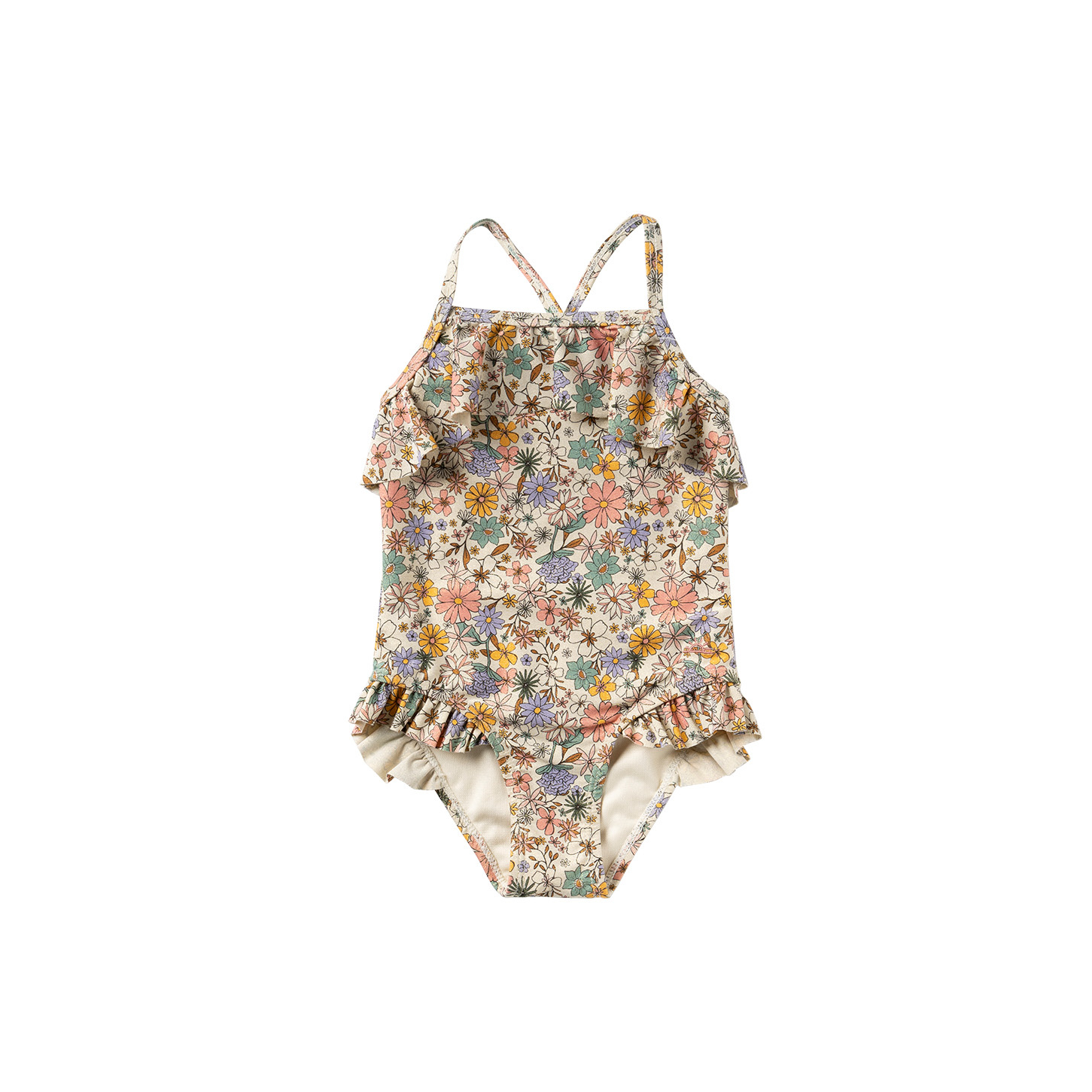 Salted Stories zomer badpak meisjes - multi - Sparkly Fleurs Salted Stories zomer badpak meisjes - multi - Sparkly Fleurs