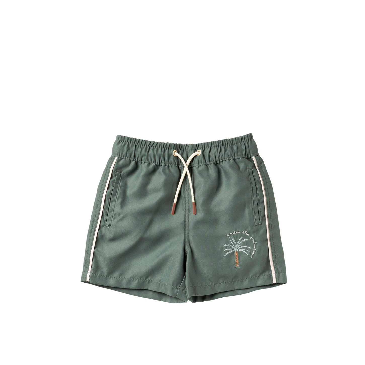 Salted Stories zomer zwembroek jongens - brons groen - Solid Salted Stories zomer zwembroek jongens - brons groen - Solid