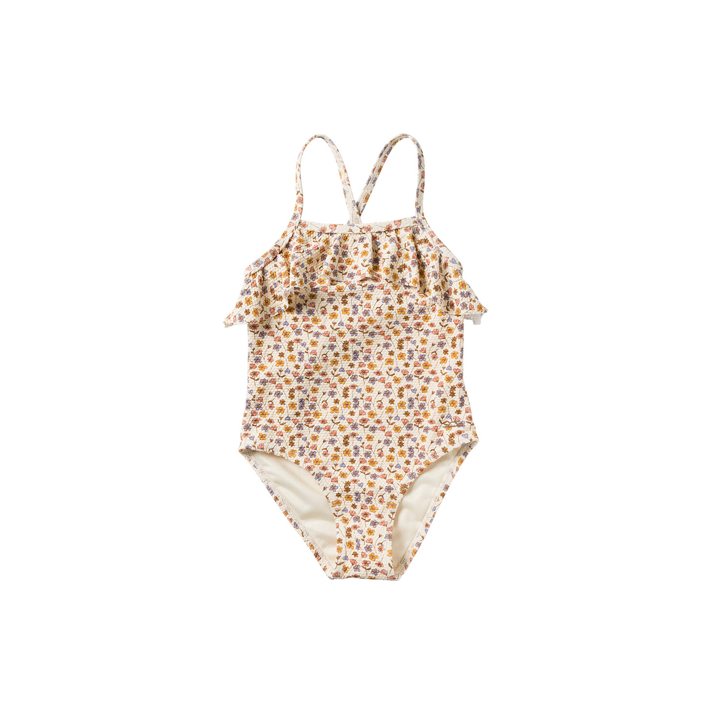 Salted Stories zomer badpak meisjes - geel - Flower bud Salted Stories zomer badpak meisjes - geel - Flower bud