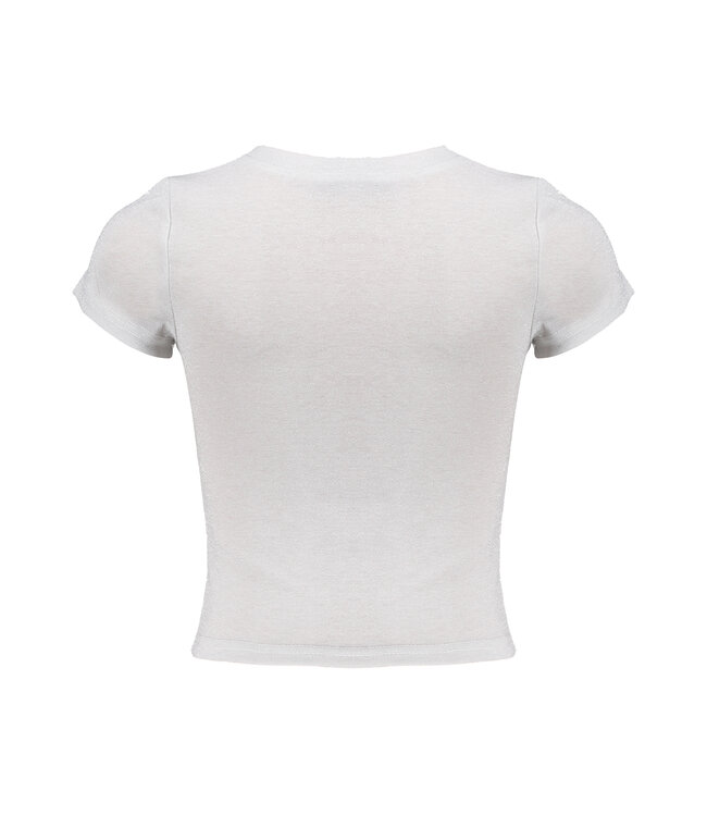 Frankie & Liberty Zomer top - glitter meisjes - zilver zand - Sare