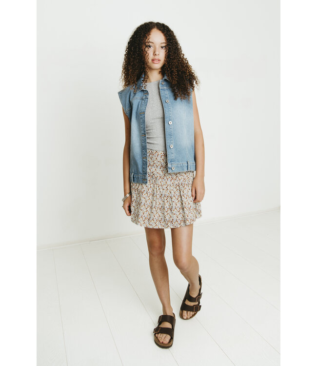 Frankie & Liberty Zomer skort meisjes - multi - bloemenprint - Riona