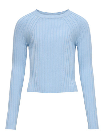 Kids ONLY zomer trui meisjes - blauw, rib - Kogmeddi Kids ONLY zomer trui meisjes - blauw, rib - Kogmeddi