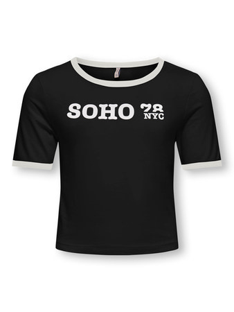Kids ONLY zomer t-shirt S/S meisjes - zwart - Kognina Kids ONLY zomer t-shirt S/S meisjes - zwart - Kognina