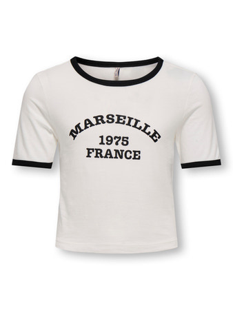 Kids ONLY zomer t-shirt S/S meisjes - off wit - Kognina Kids ONLY zomer t-shirt S/S meisjes - off wit - Kognina