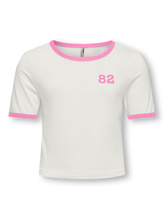 Kids ONLY zomer t-shirt S/S meisjes - off wit - Kognina Kids ONLY zomer t-shirt S/S meisjes - off wit - Kognina