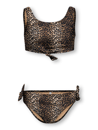 Kids ONLY zomer bikini meisjes - taupe - Kogbeach Kids ONLY zomer bikini meisjes - taupe - Kogbeach