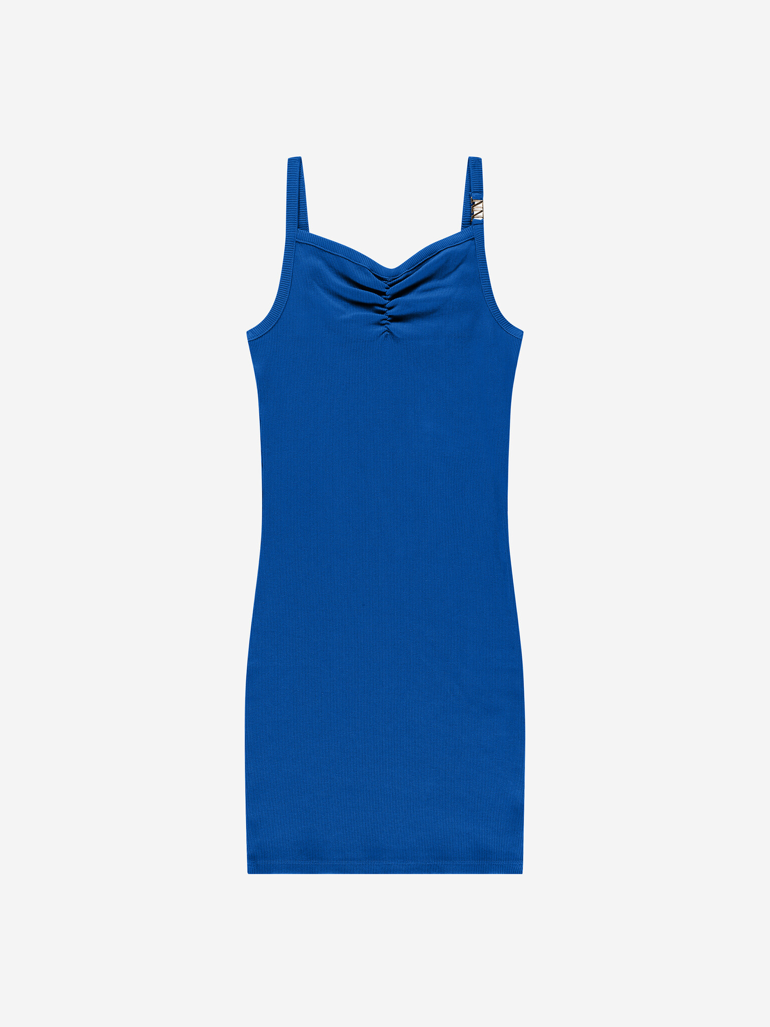 Nik&Nik zomer jurk meisjes - blauw, rib - Luuna Nik&Nik zomer jurk meisjes - blauw, rib - Luuna