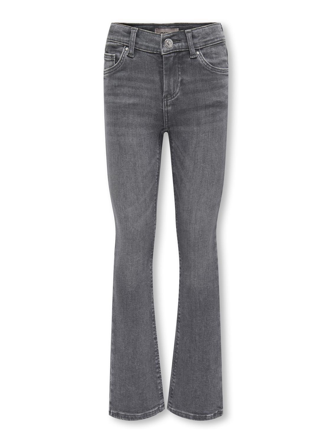 Kids ONLY zomer flair jeans broek meisjes - grijs - Kogblush Kids ONLY zomer flair jeans broek meisjes - grijs - Kogblush