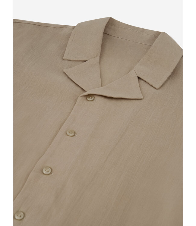 Nik&Nik zomer shirt jongens - taupe - Luis