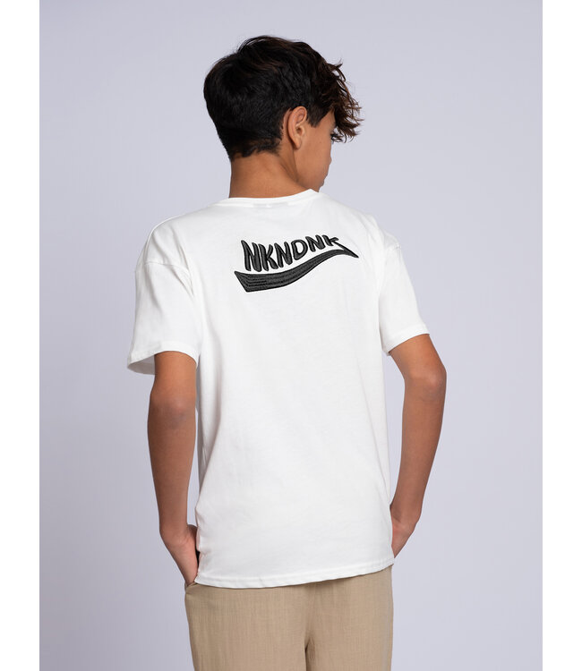 Nik&Nik zomer t-shirt jongens - off wit, oversized - Duuke