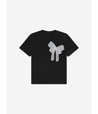 Nik&Nik zomer t-shirt meisjes - zwart - Bow