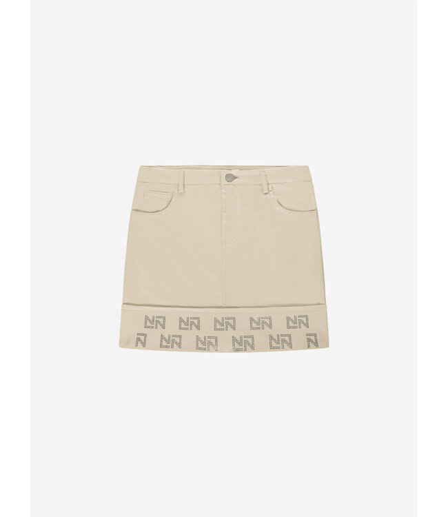 Nik&Nik zomer rok meisjes - taupe - Floor