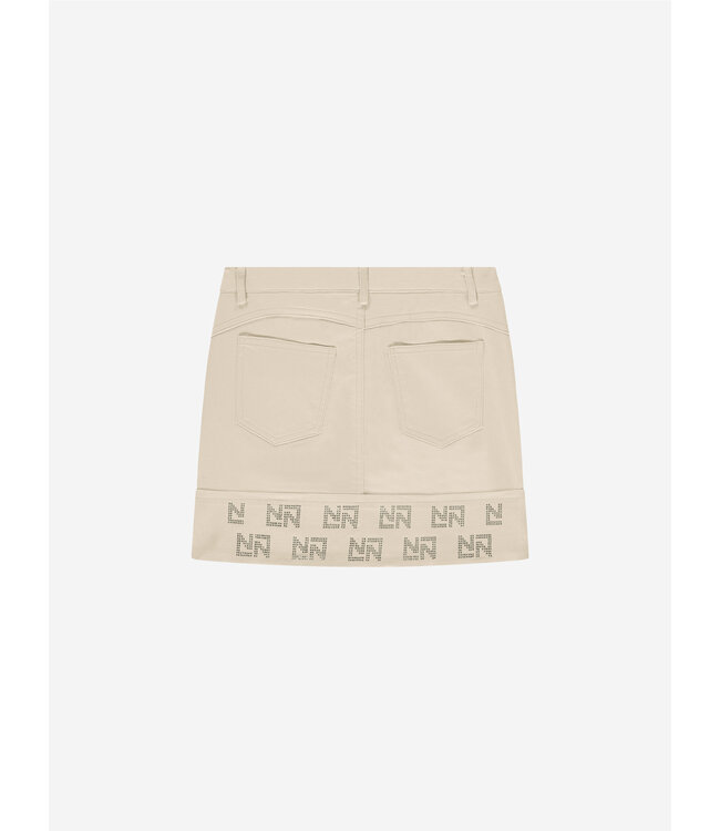 Nik&Nik zomer rok meisjes - taupe - Floor