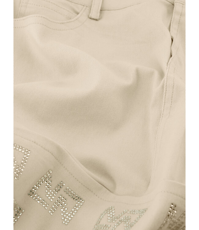 Nik&Nik zomer rok meisjes - taupe - Floor