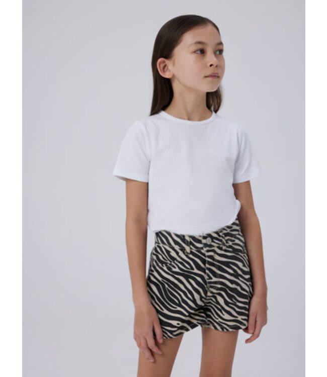 Name it zomer short meisjes - grijs - mom fit - NkfRose