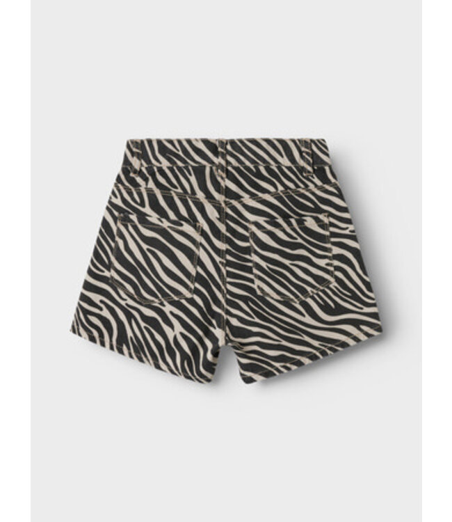 Name it zomer short meisjes - grijs - mom fit - NkfRose