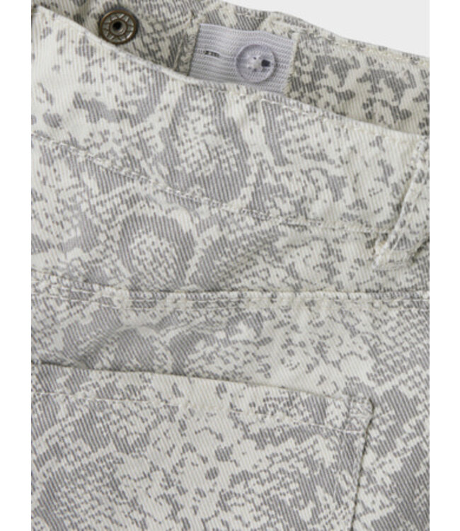 Name it zomer short meisjes - wit - mom fit - NkfRose