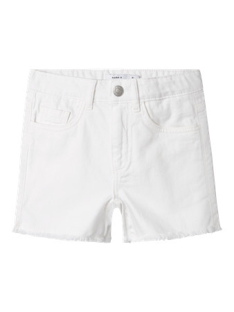 Name it zomer short meisjes - wit - NkfRose - mom fit Name it zomer short meisjes - wit - NkfRose - mom fit